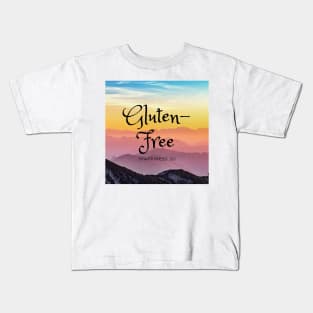 Happiness Is Gluten-Free - Hazy Mountains Kids T-Shirt